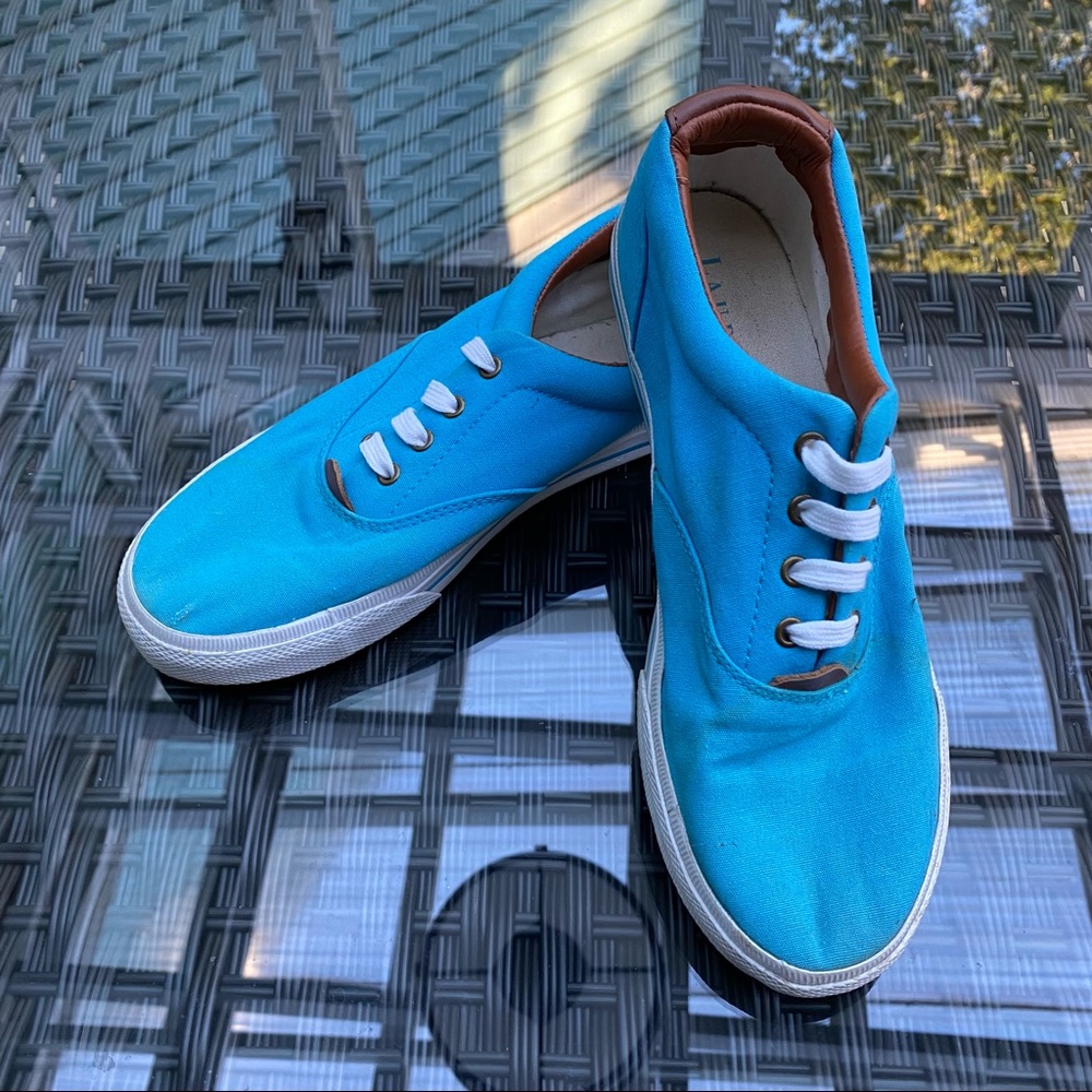 Ralph Lauren Veeta Canvas Fashion Tennis Shoes